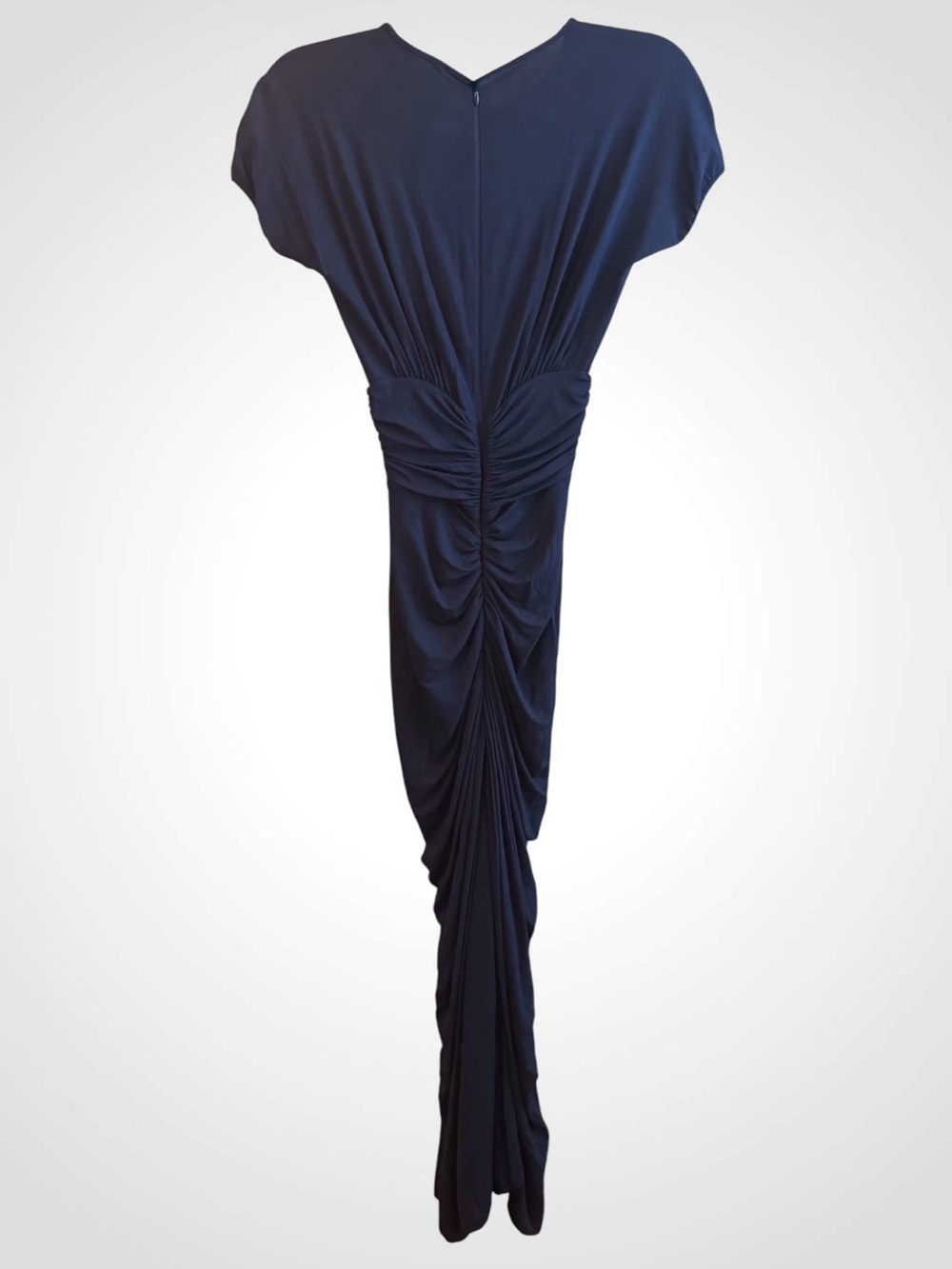 NWT Michael Kors Runway Collection Spring 2014 Indigo Ruched Dress Sz 2 - Picture 7 of 12